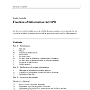 Freedom of Information Act 1991